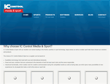 Tablet Screenshot of iccmediasport.com